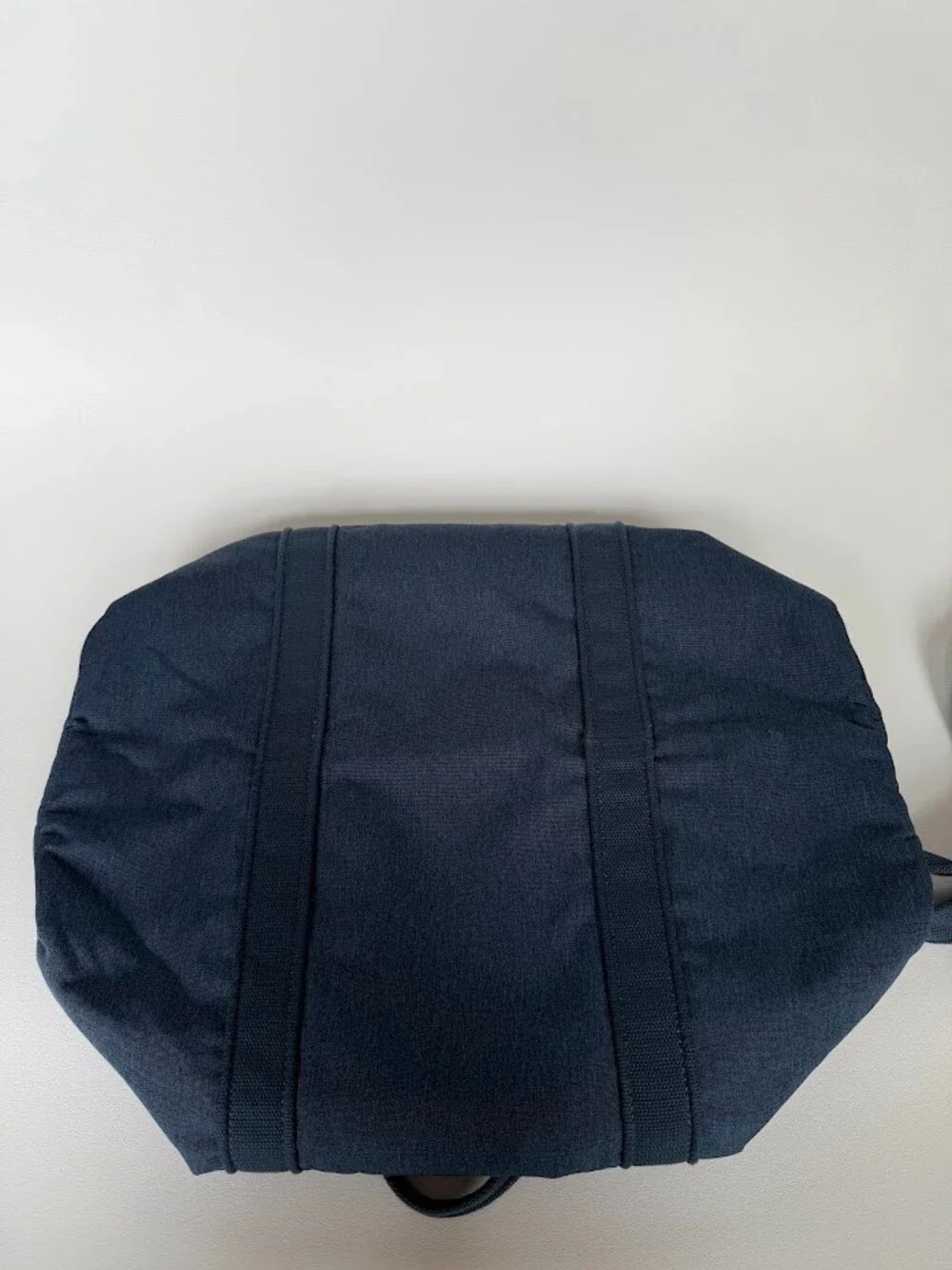 Banana Republic Dark Blue Heather Canvas Duffel Bag Gym Travel Weekender 570371